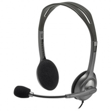罗技（Logitech） H111头戴式立体声耳机麦克风 电脑笔记本耳麦 黑色